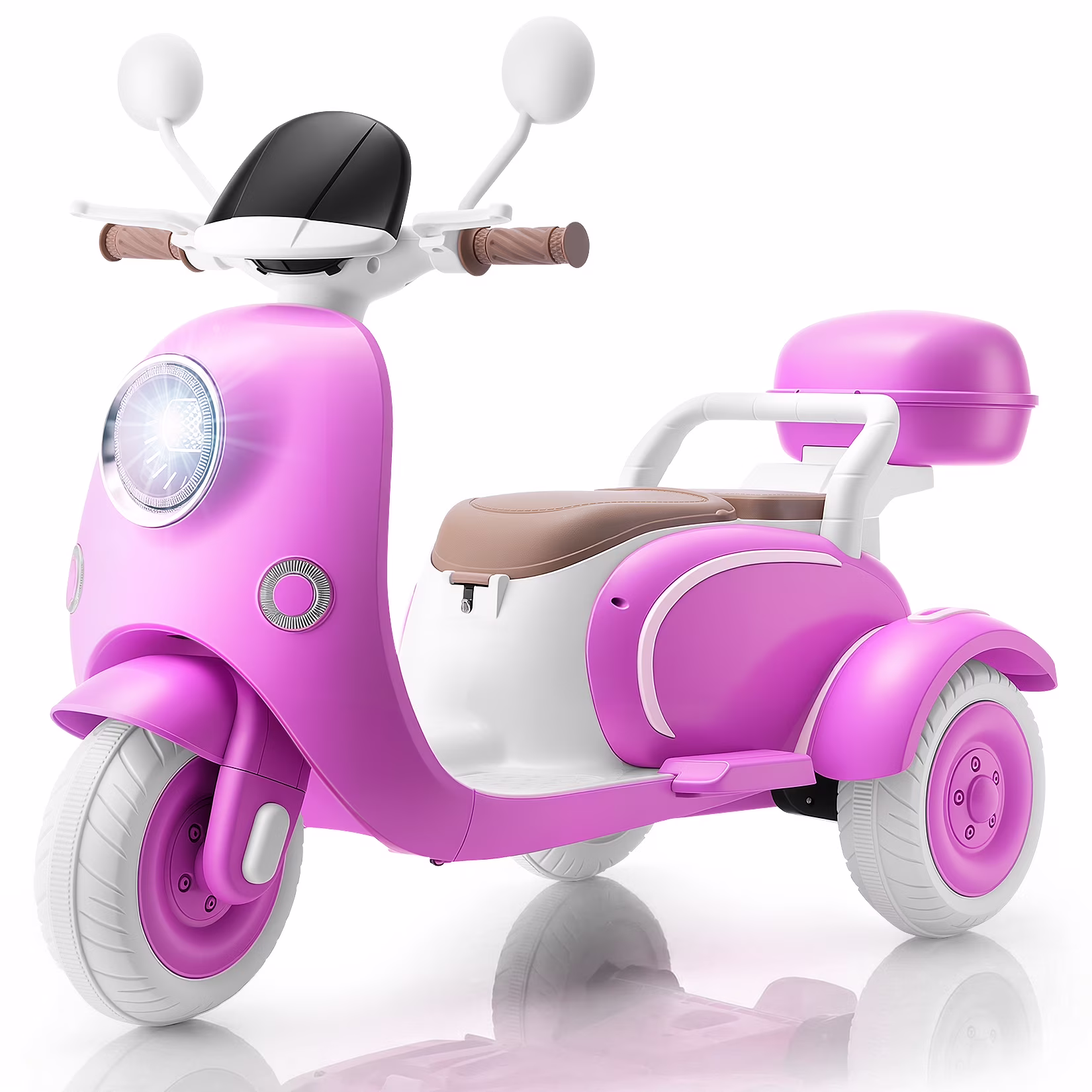 Funcid 12V Ride on Motorcycle with 3 Wheels
