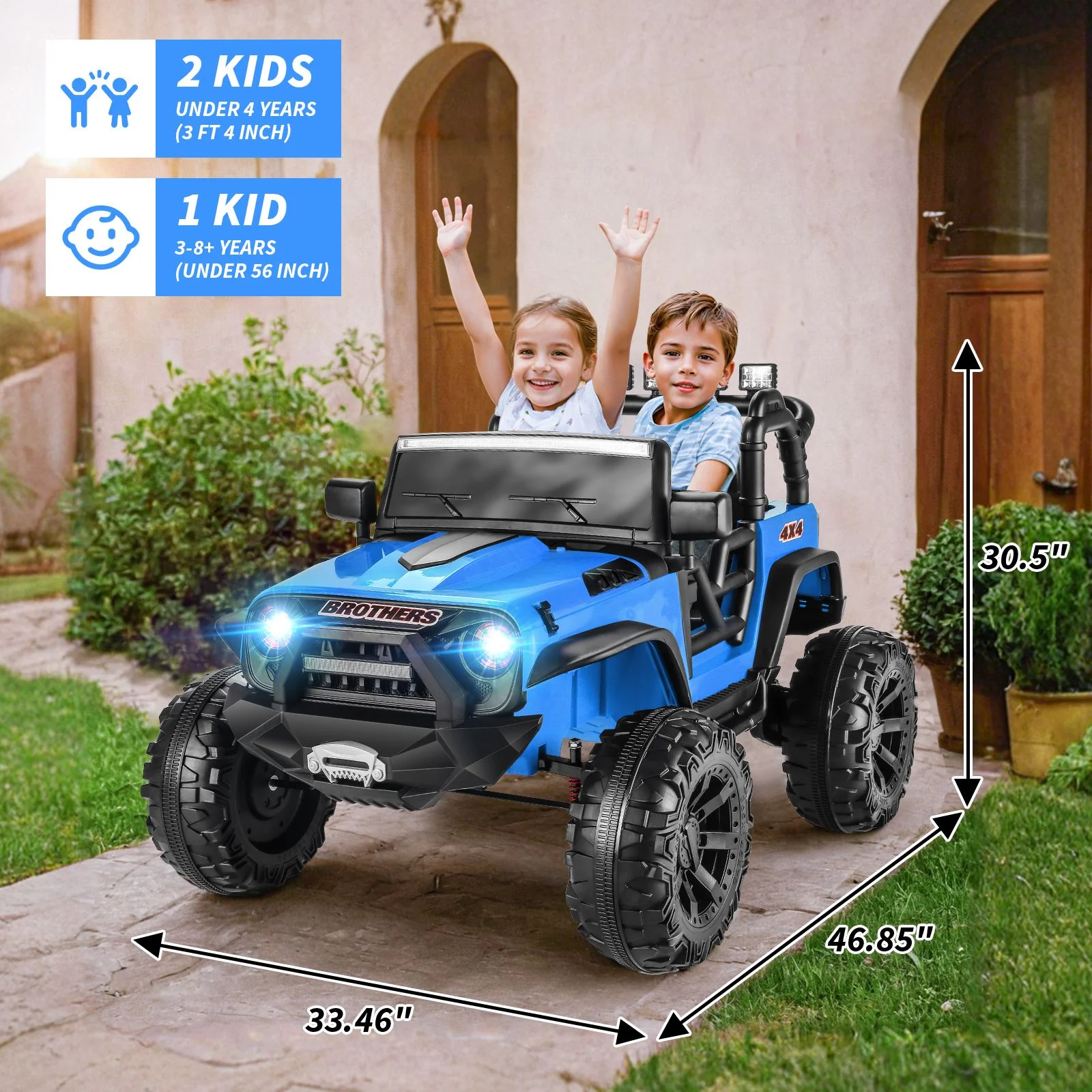 Funcid 24V 2-Seater Kids Ride on Car Truck