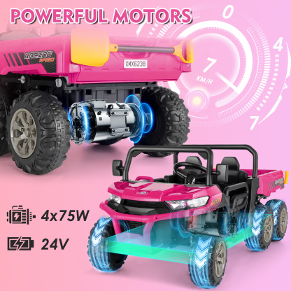 Funcid 24V Ride on Toys with Remote Control