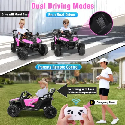 Funcid 24 Volt Ride on Toys, Kids Ride on Cars with Remote Control, 400W Powerful Electric Car for Kids