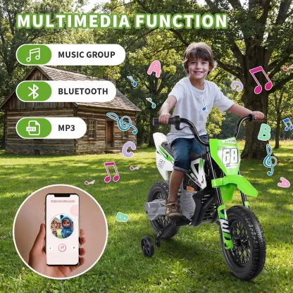 Funcid 12V Electric Dirt Bike with Twist Grip Throttle