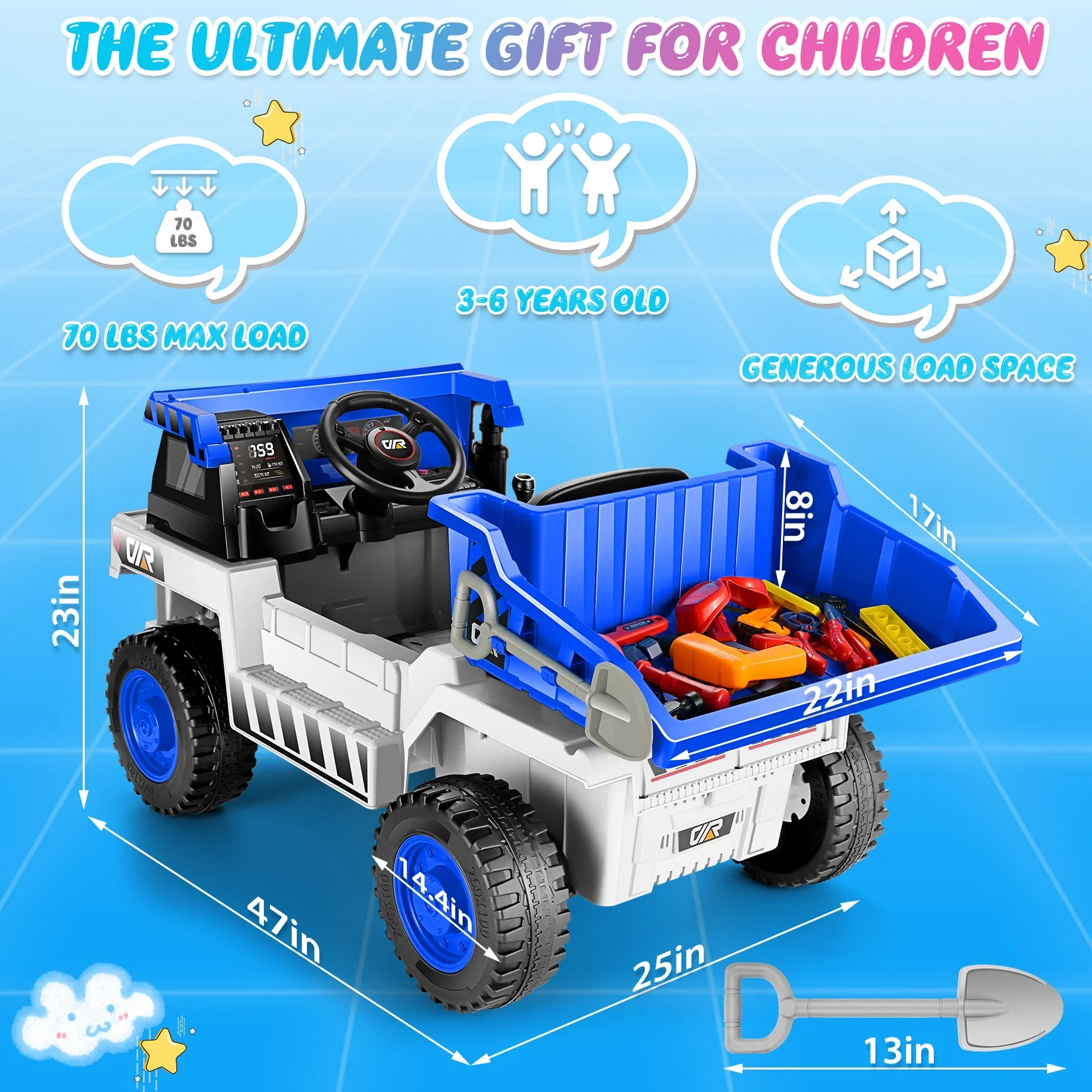 Funcid 12 Volt Ride on Dump Truck