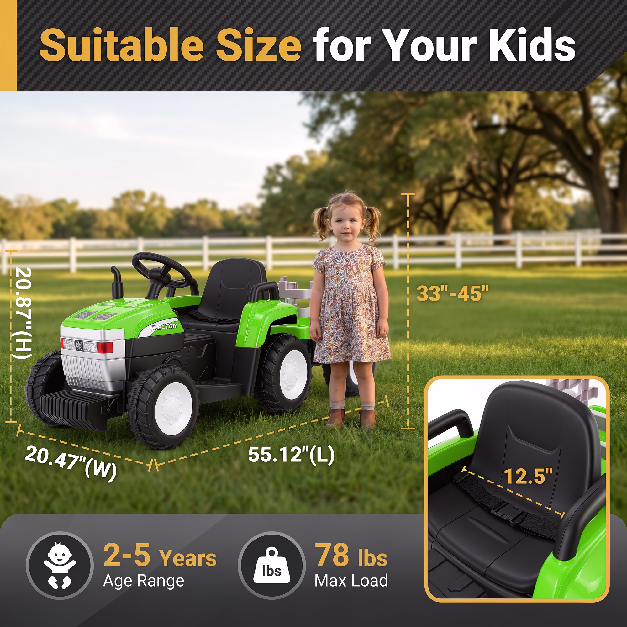 Funcid 24 Volt Ride on Toys with Remote