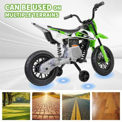 Funcid 12V Electric Dirt Bike with Twist Grip Throttle