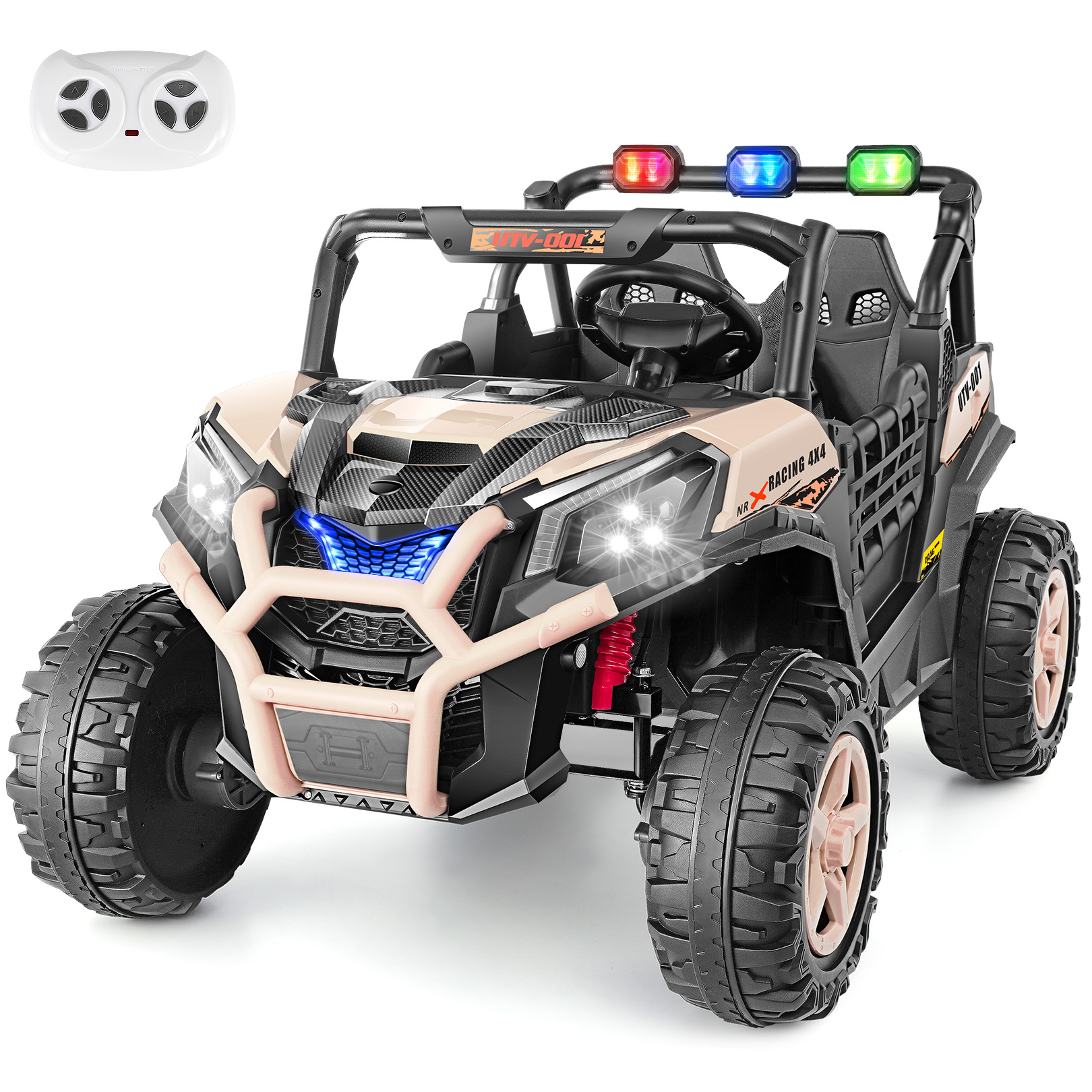 Funcid 24V Ride on Toys 4WD Ride on Cars with Remote Control