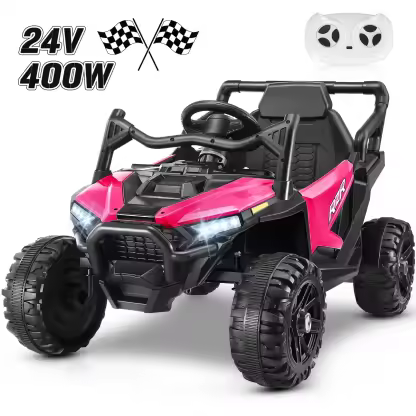 Funcid 24 Volt Ride on Toys, Kids Ride on Cars with Remote Control, 400W Powerful Electric Car for Kids