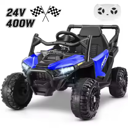 Funcid 24 Volt Ride on Toys, Kids Ride on Cars with Remote Control, 400W Powerful Electric Car for Kids