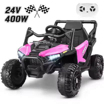 Funcid 24 Volt Ride on Toys, Kids Ride on Cars with Remote Control, 400W Powerful Electric Car for Kids