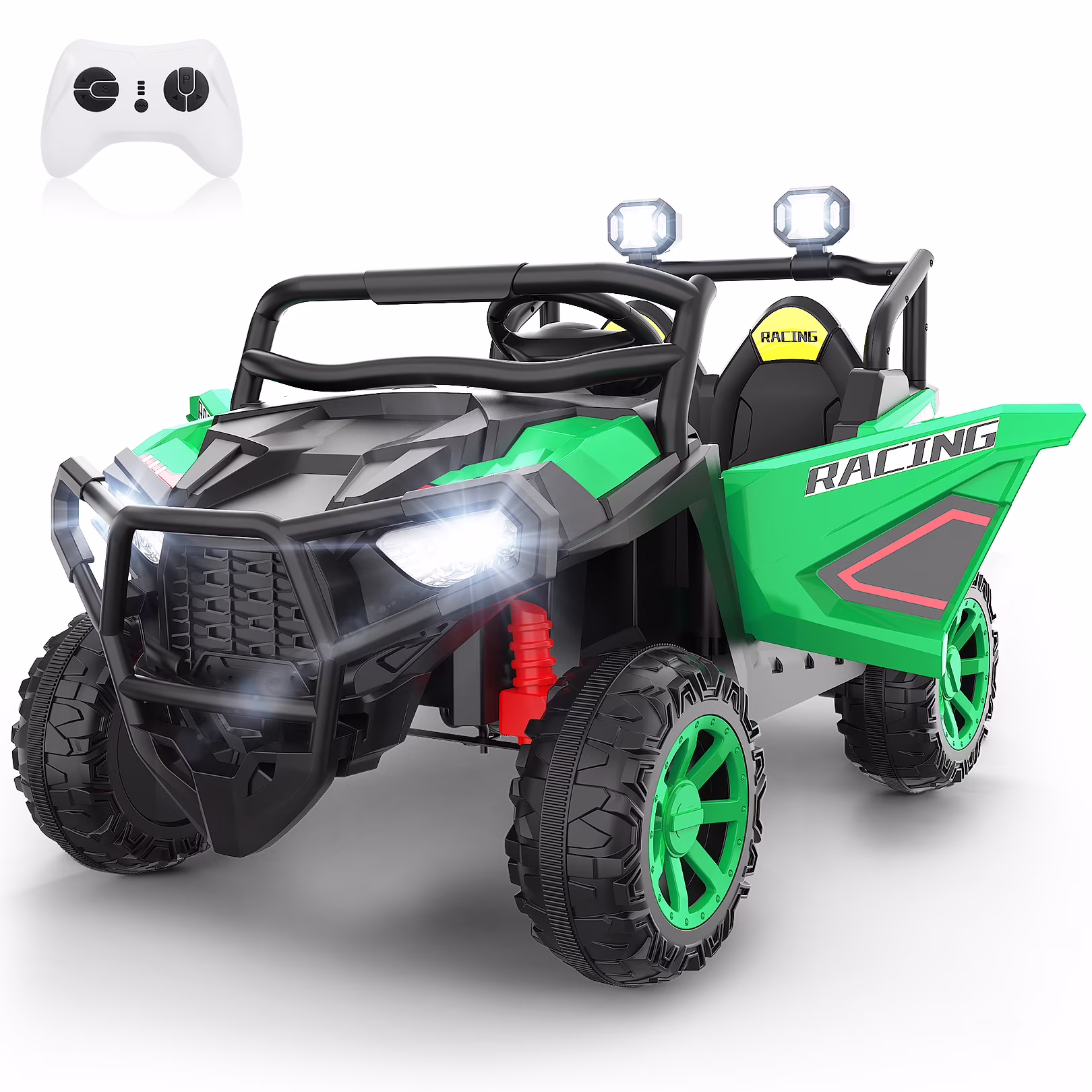 Funcid 24 Volt Ride on toys, 2-Seater Ride on Cars with Remote Control