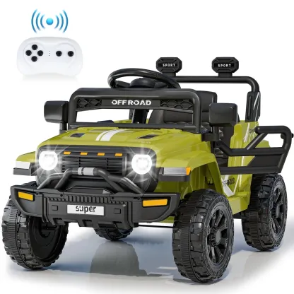 Funcid 12 Volt Ride on Truck, Ride on Toys for Toddlers with Remote Control