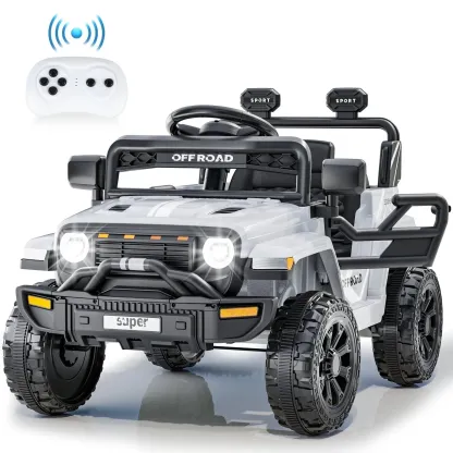 Funcid 12 Volt Ride on Truck, Ride on Toys for Toddlers with Remote Control