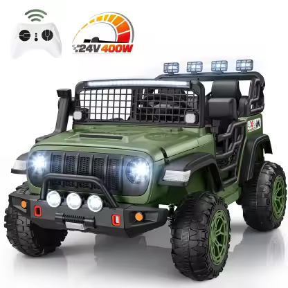 Funcid 24 Volt Ride on Toys, 2-Seater Electric Car for Kids