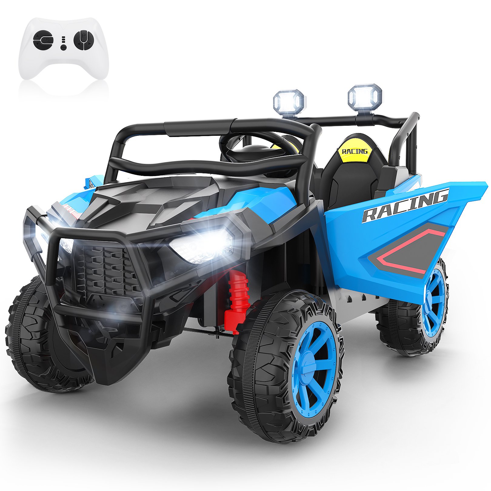 Funcid 24 Volt Ride on toys, 2-Seater Ride on Cars with Remote Control