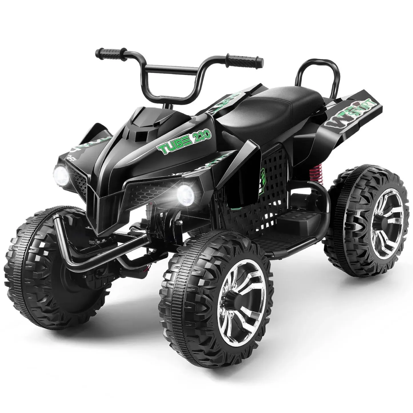 Funcid 24V 2-Seater Kids ATV, 4 Wheeler Electric Ride on Car with 400W Motors