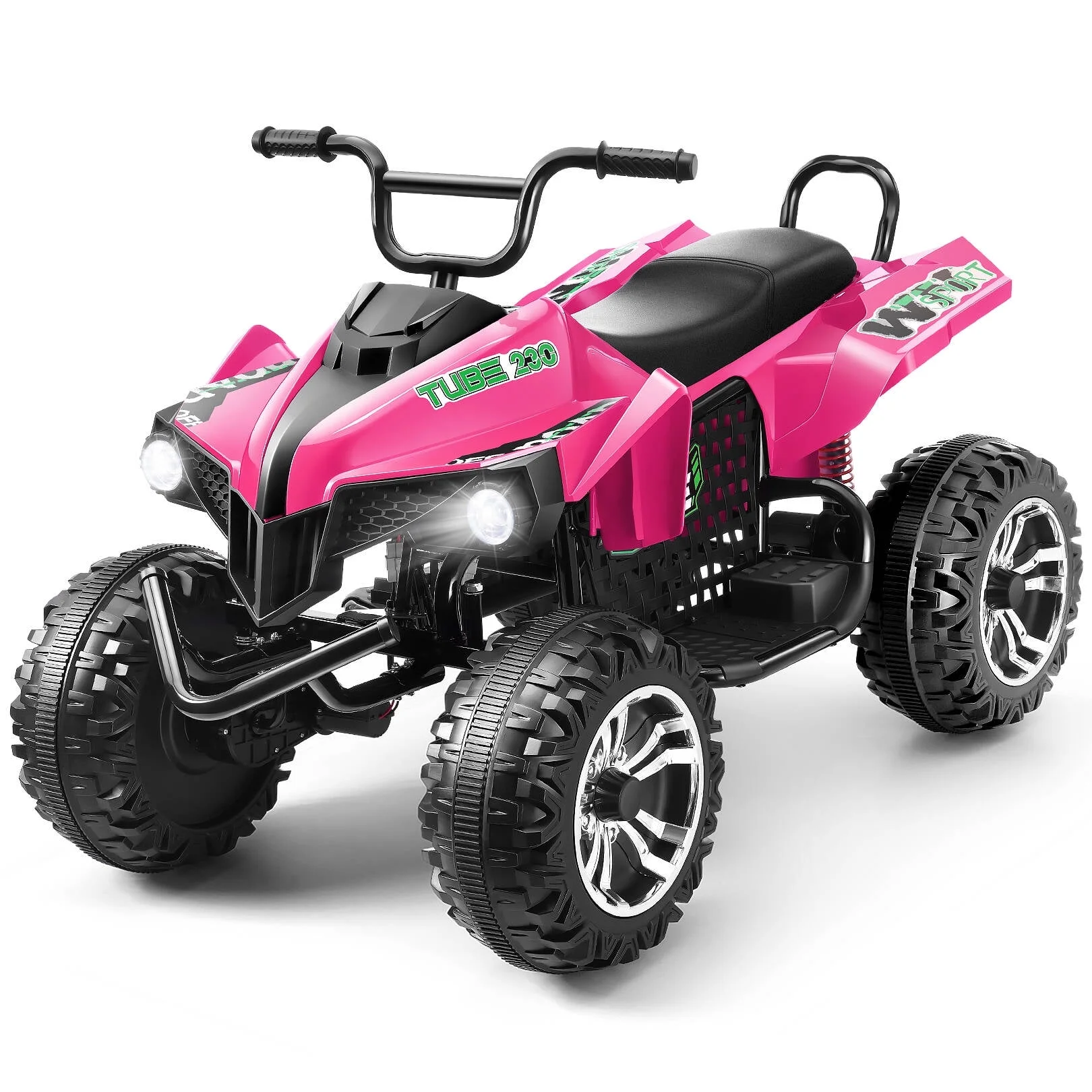 Funcid 24V 2-Seater Kids ATV, 4 Wheeler Electric Ride on Car with 400W Motors
