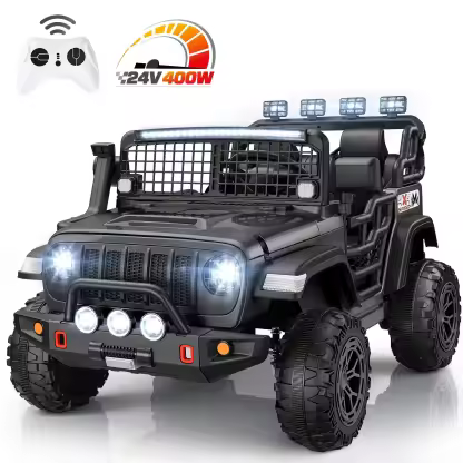 Funcid 24 Volt Ride on Toys, 2-Seater Electric Car for Kids