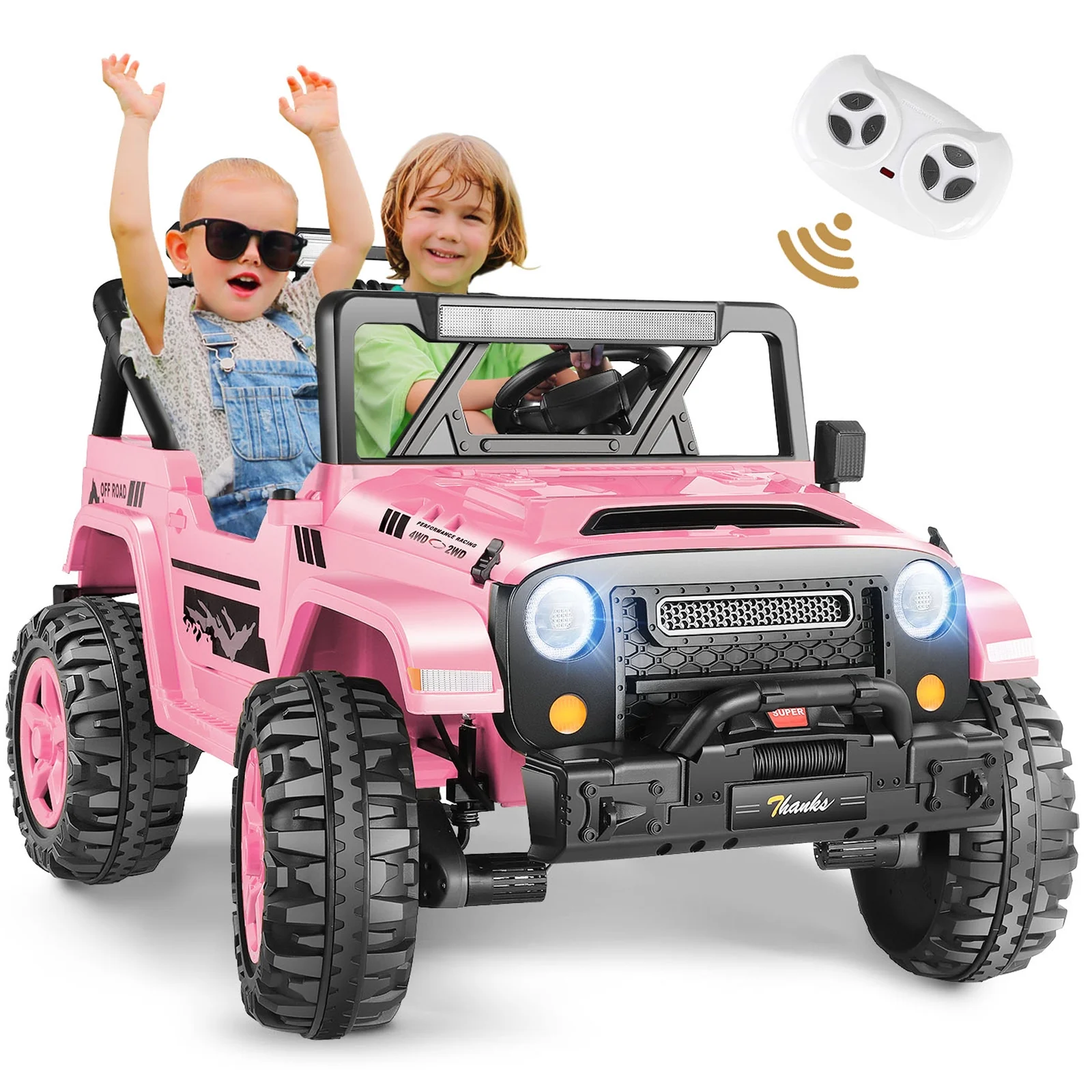 Funcid 24 Volt Ride on Toys Seater Ride on Cars with Remote Control