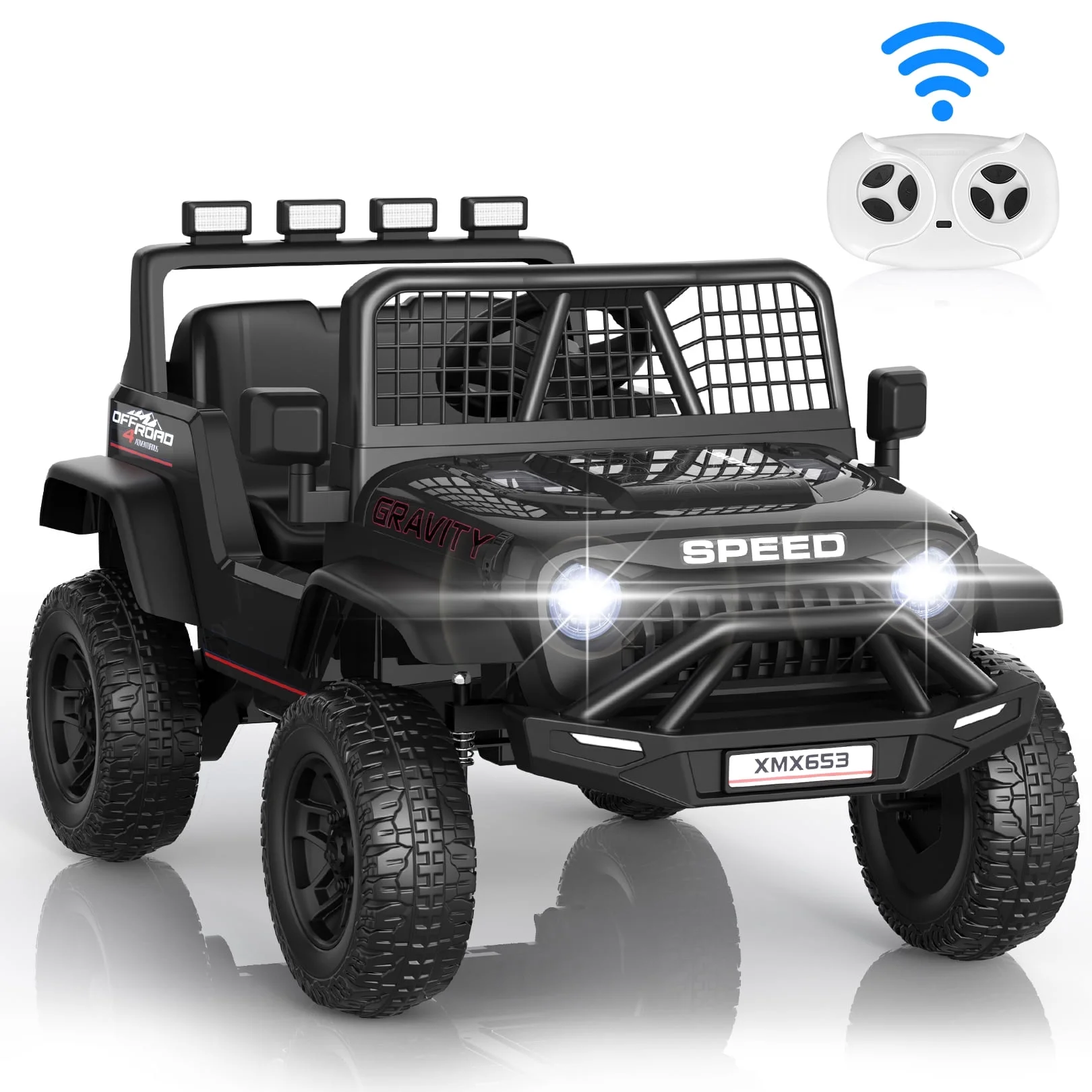 Funcid 24V Ride on Cars Truck with Remote Control