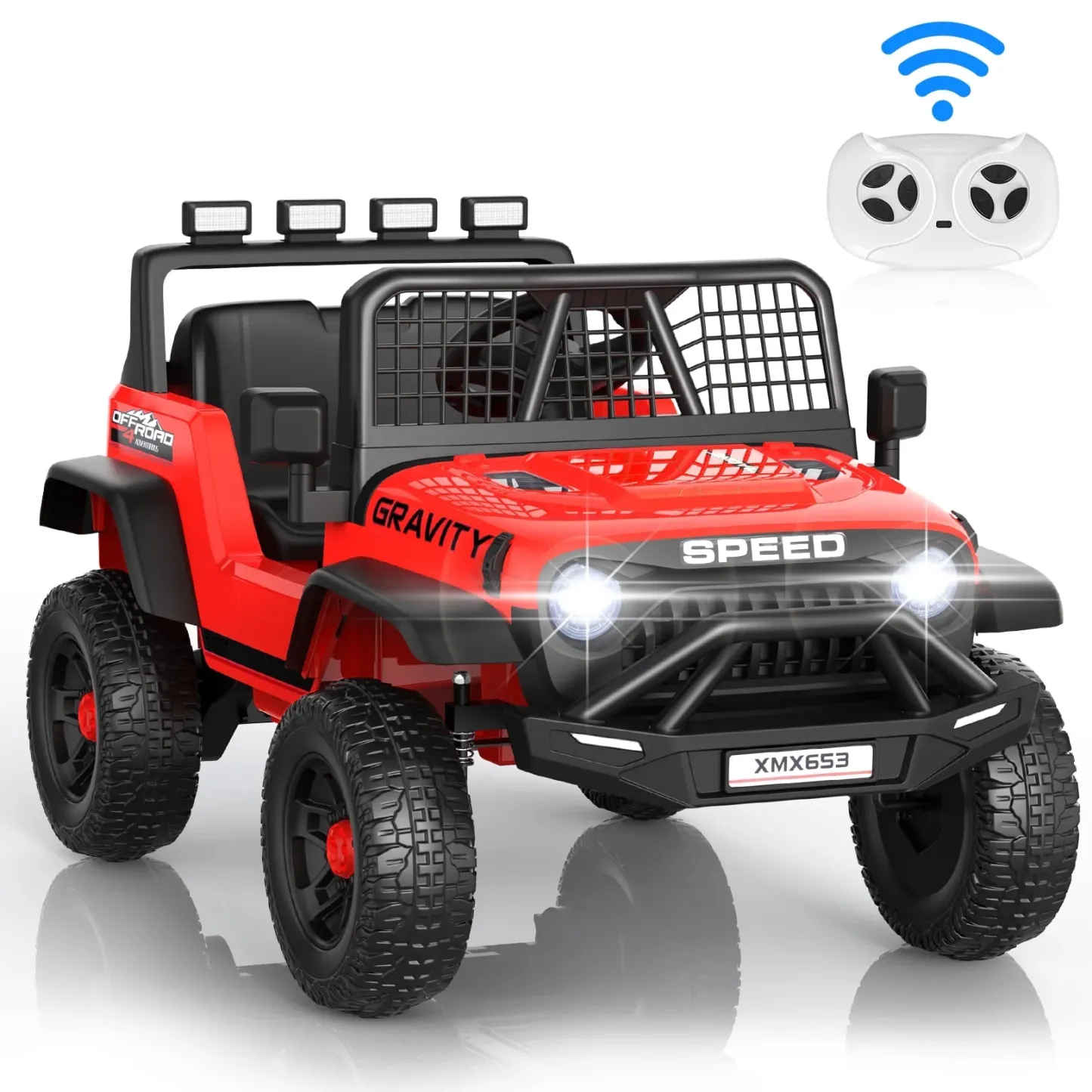 Funcid 24V Ride on Cars Truck with Remote Control