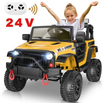 Funcid Ride on Toys 24 Volt, 2 Seater Ride on Cars with Remote Control