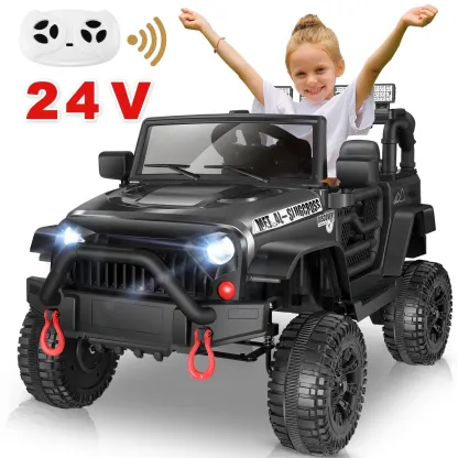Funcid Ride on Toys 24 Volt, 2 Seater Ride on Cars with Remote Control