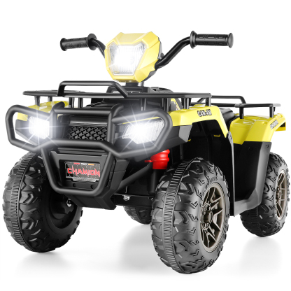 Funcid 12V Kids Ride on ATV 4-Wheeler Quad Battery Powered Electric Car