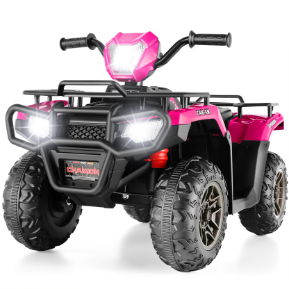 Funcid 12V Kids Ride on ATV 4-Wheeler Quad Battery Powered Electric Car