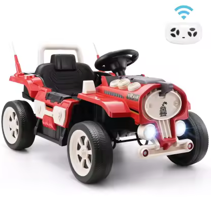 Funcid 24V Ride on Train for Toddlers with Remote Control, Ride on Toys for Kids Ages 2-6