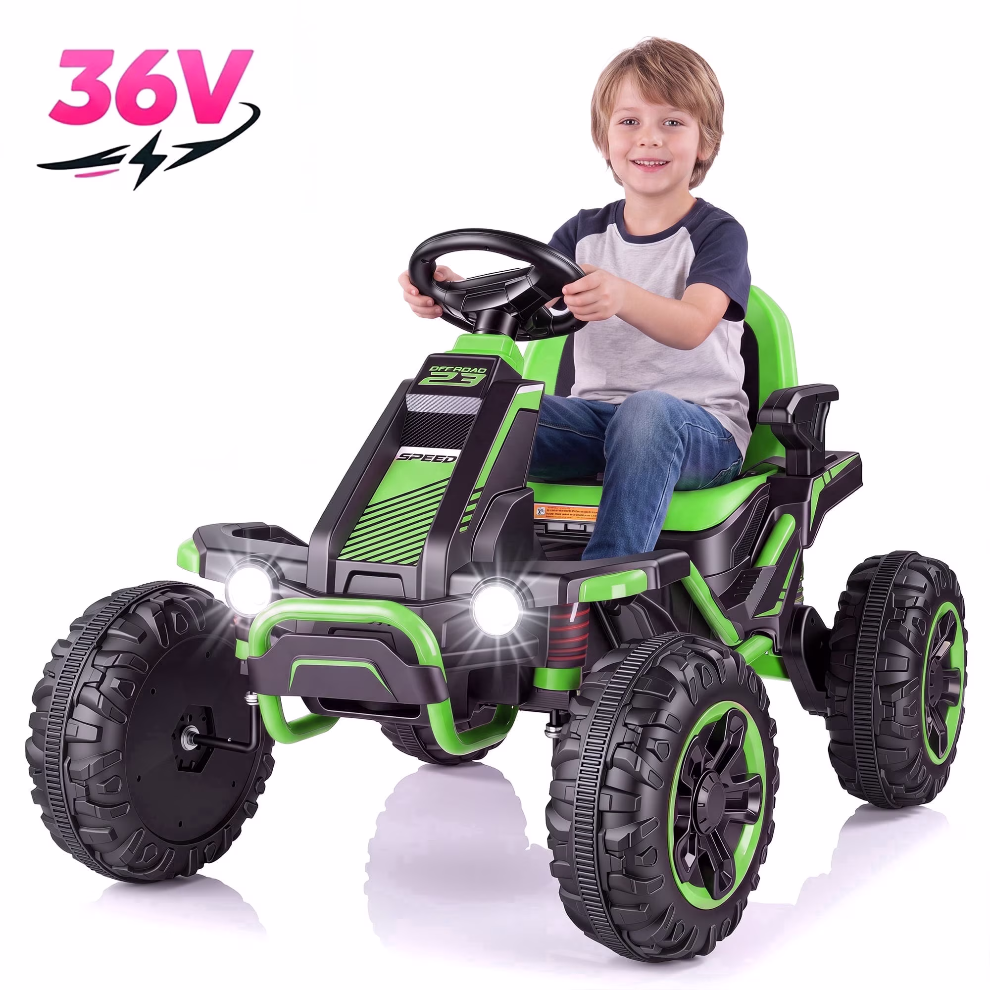 Funcid 36V Ride on Car for Kids, 4 Wheeler Electric Car with 600W Motors