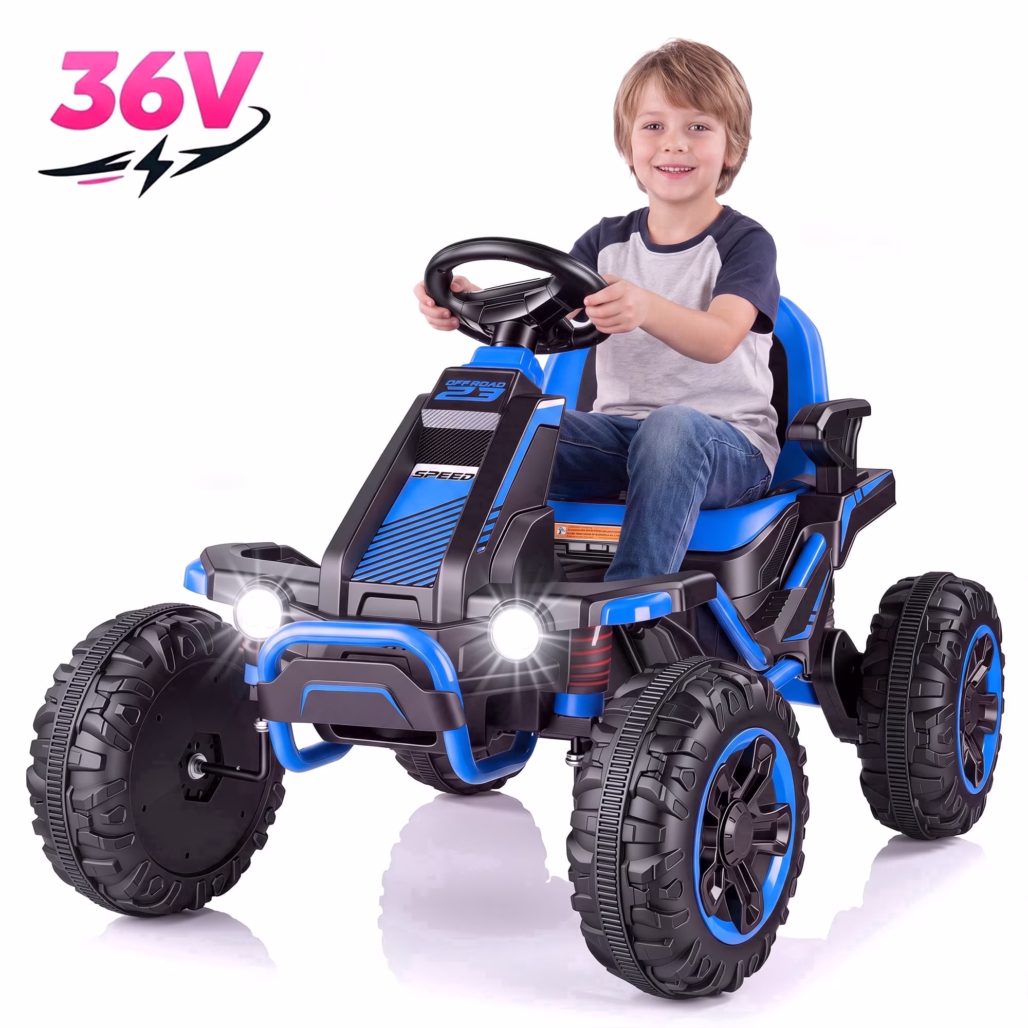 Funcid 36V Ride on Car for Kids, 4 Wheeler Electric Car with 600W Motors