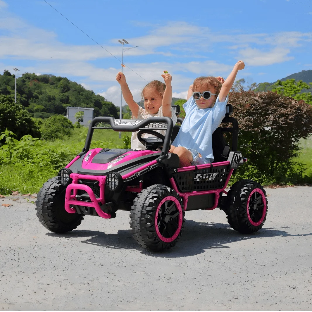 Funcid 24V Ride on Toys, 2-Seater Ride on cars with Remote Control
