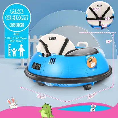 Funcid 12V Kids Bumper Car for Toddler