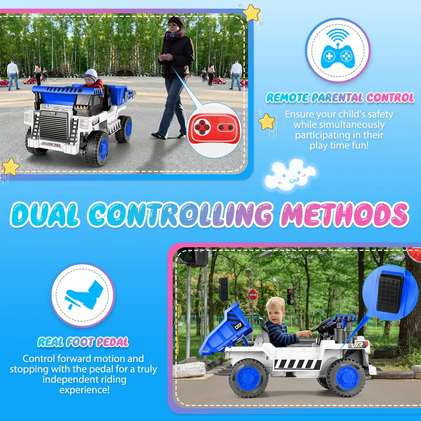 Funcid 12 Volt Ride on Dump Truck