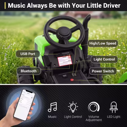 Funcid 24 Volt Ride on Toys with Remote