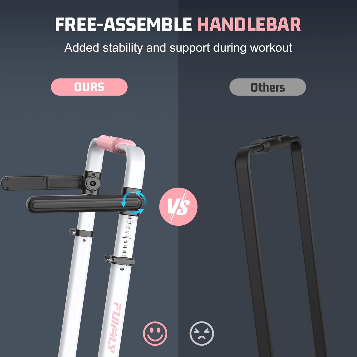 Walking Pad Treadmill with Desk Workstation, Incline Foldable Treadmill with Handrail, 300lbs Capacity-Funmily