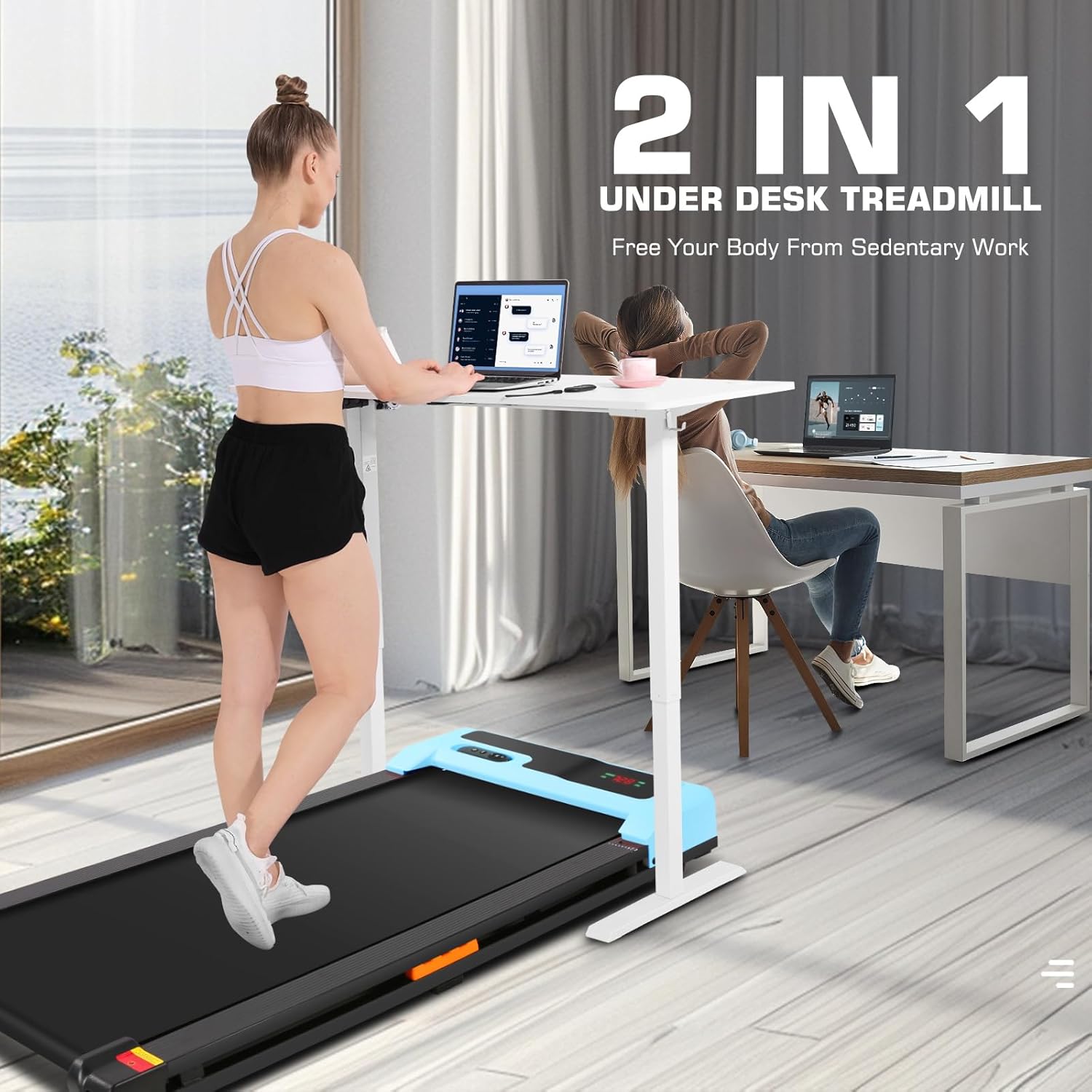 Walking Pad Treadmill Under Desk Treadmill for Home/Office