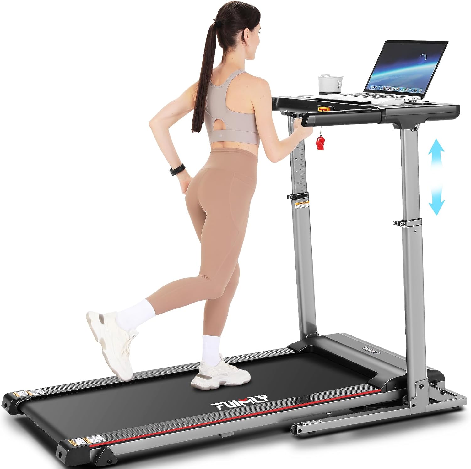 FUNMILY Treadmill with Desk Workstation & Adjustable Height