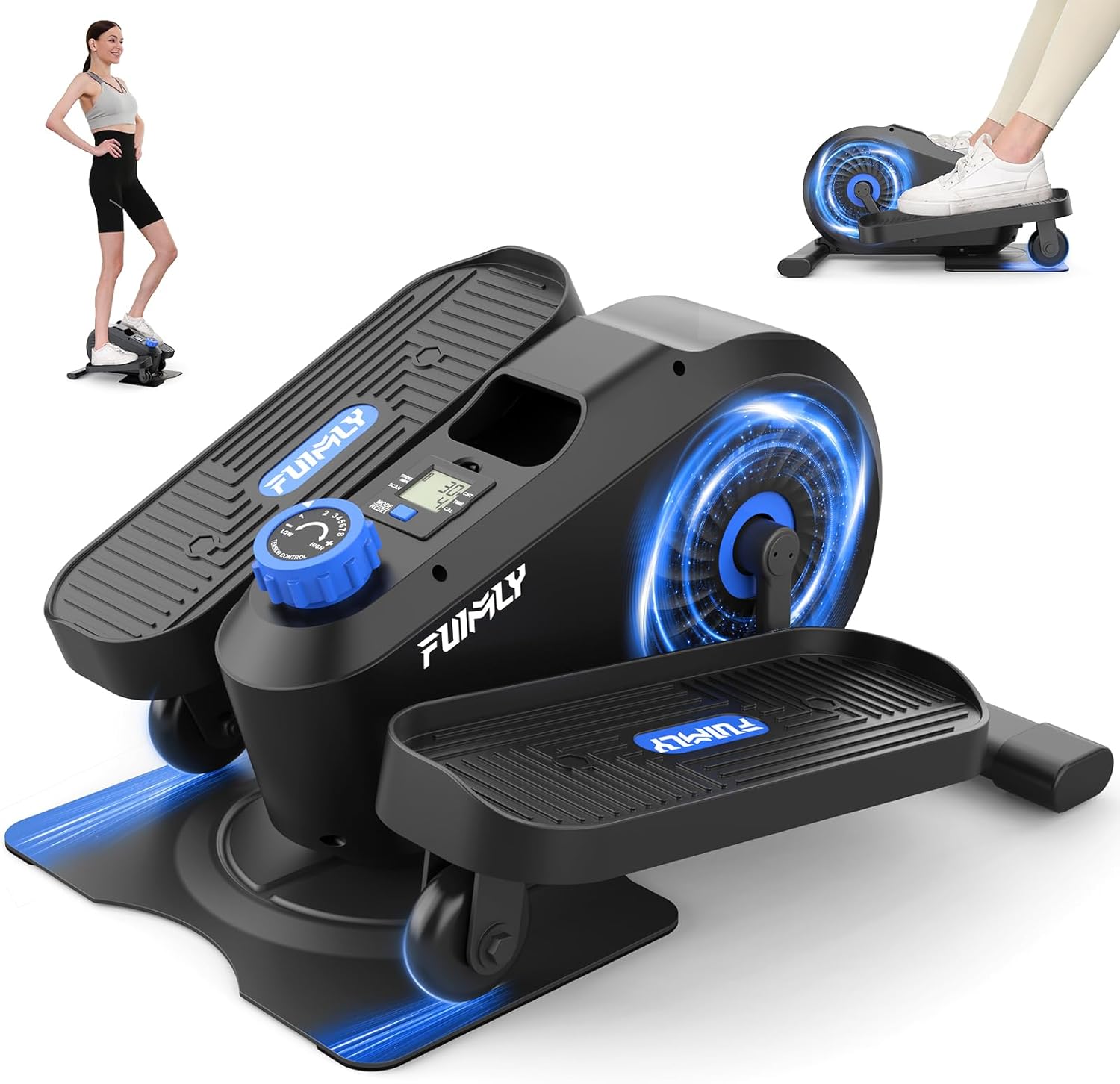 FUNMILY Under Desk Elliptical, Under Desk Bike Pedal Exerciser