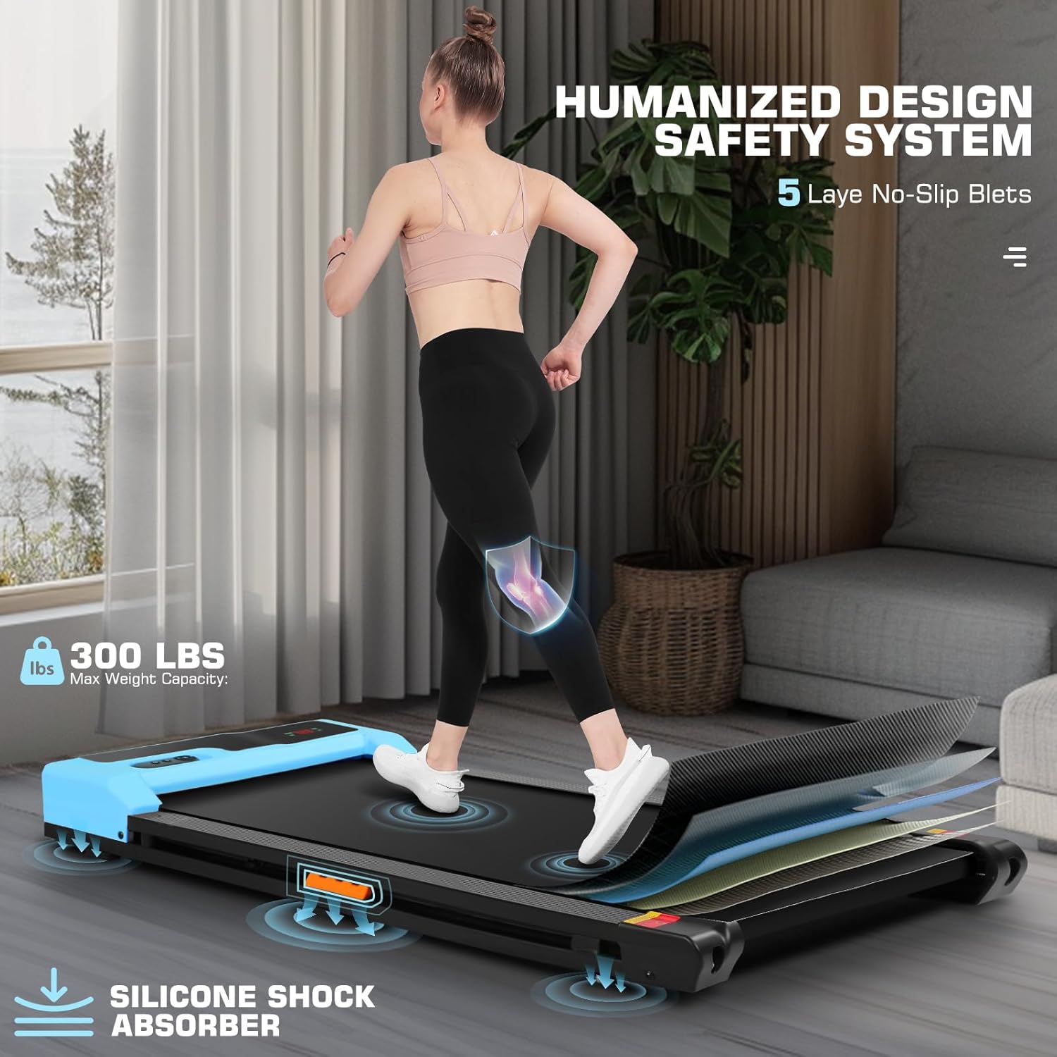 Walking Pad Treadmill Under Desk Treadmill for Home/Office