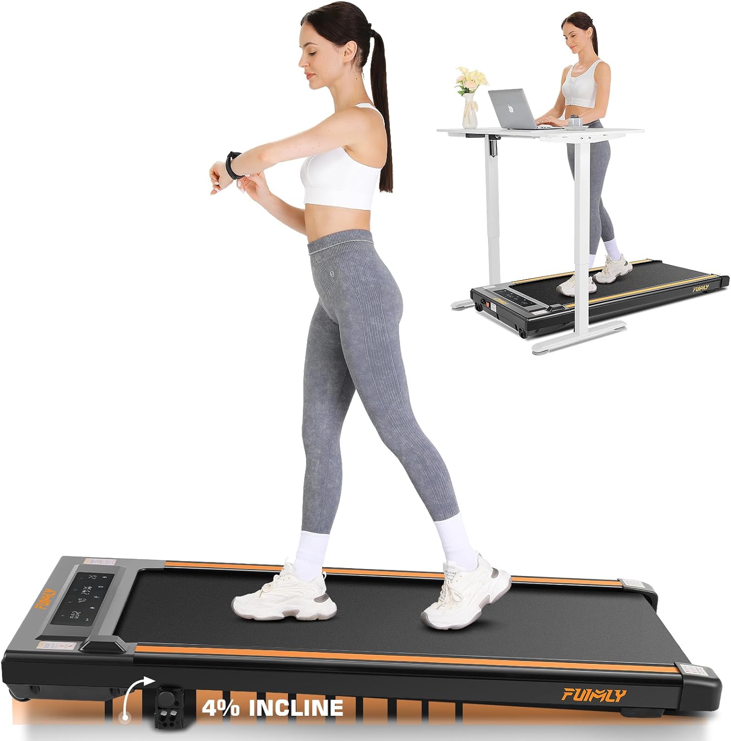 Walking Pad Under Desk Treadmill 2.5HP