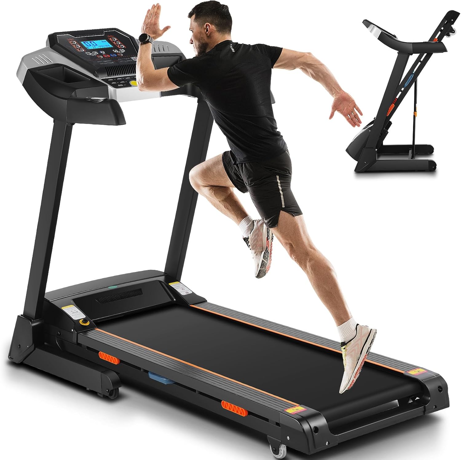 FUNMILY 3.25HP Heavy Duty Treadmill for Home