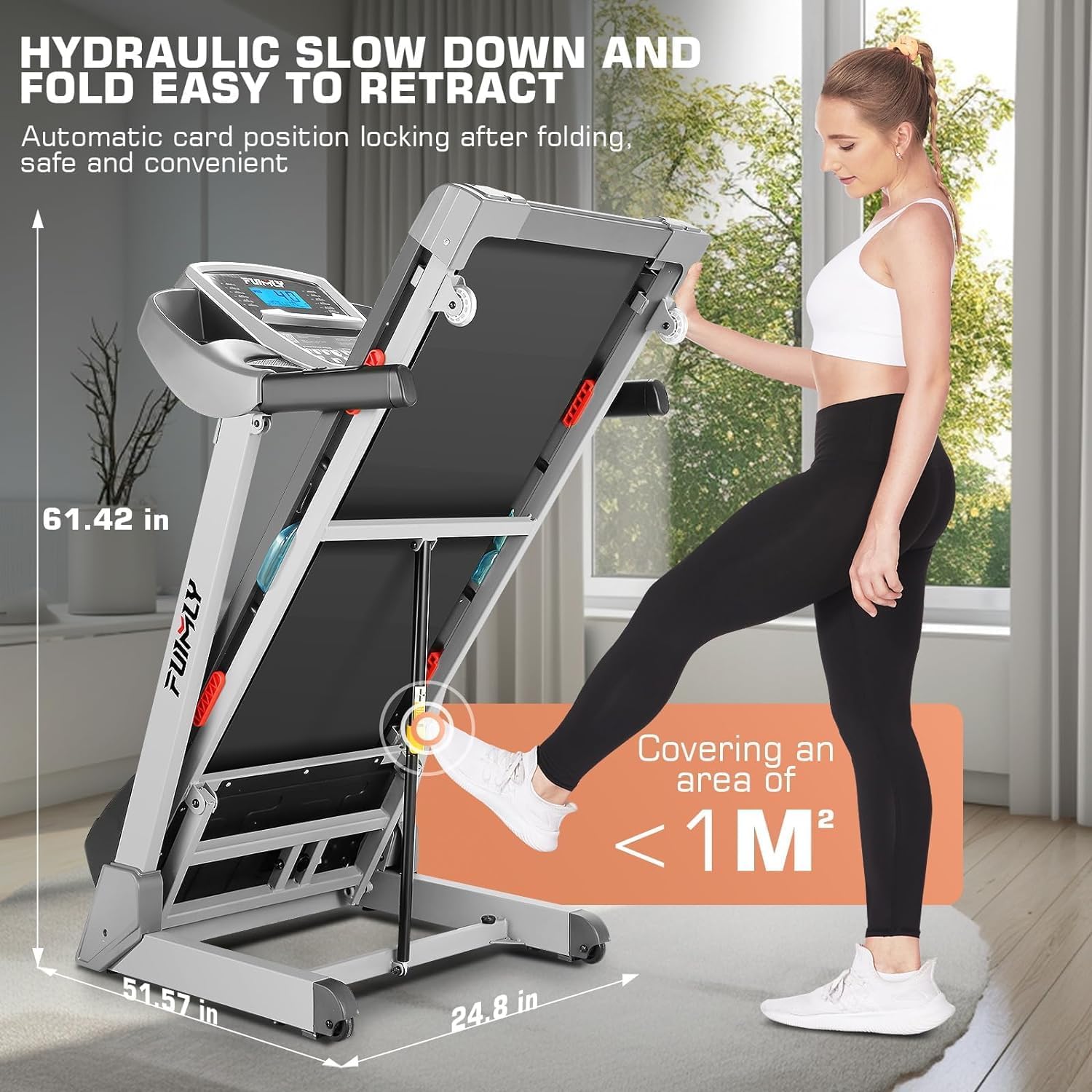 FUNMILY Treadmill with Auto Incline