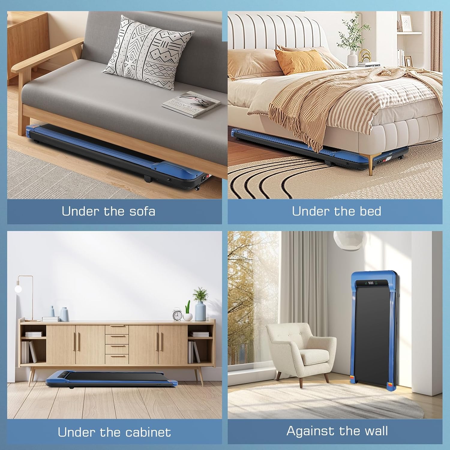 ANCHEER Walking Pad, Max 300 Lbs Capacity