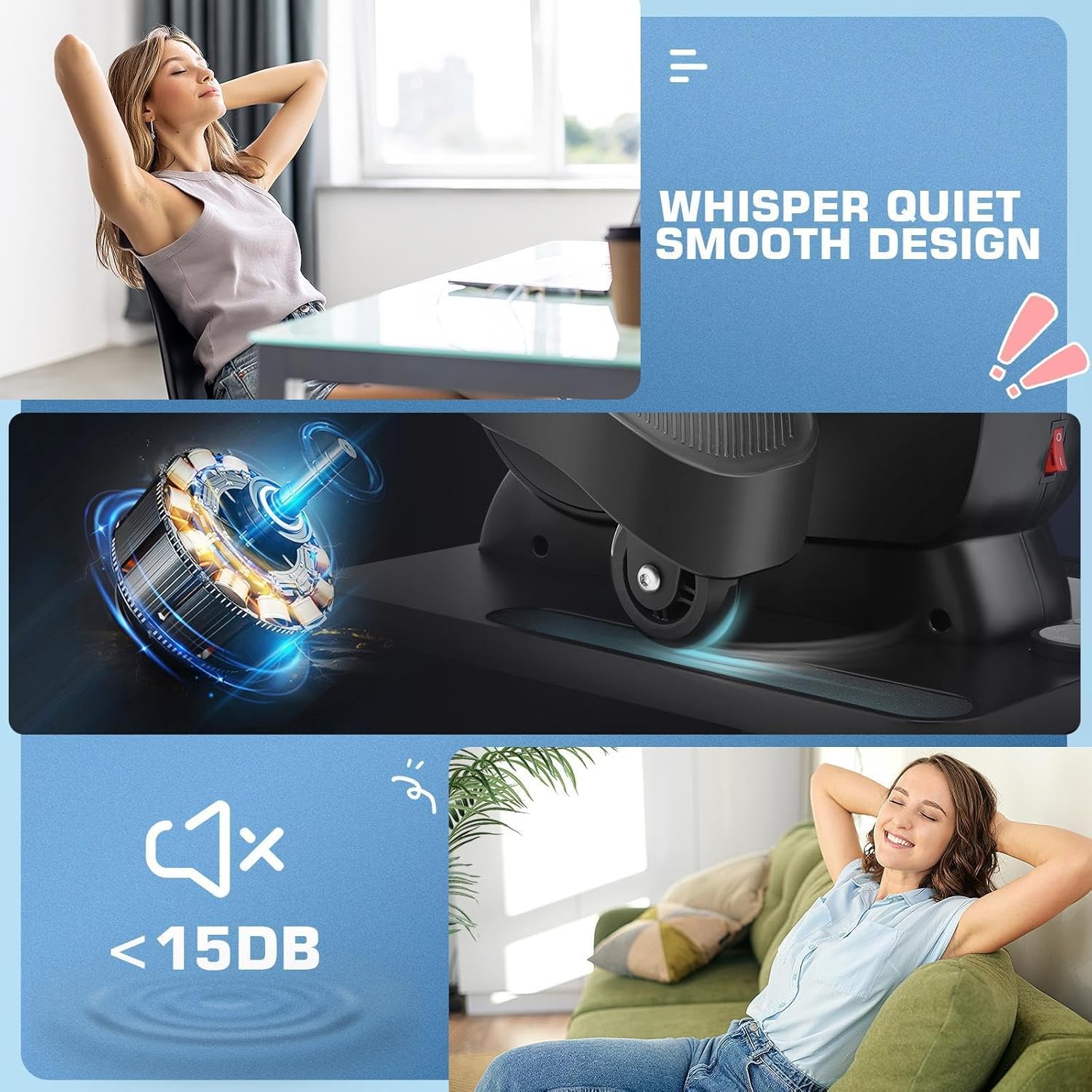 FUNMILY Under Desk Elliptical Machine