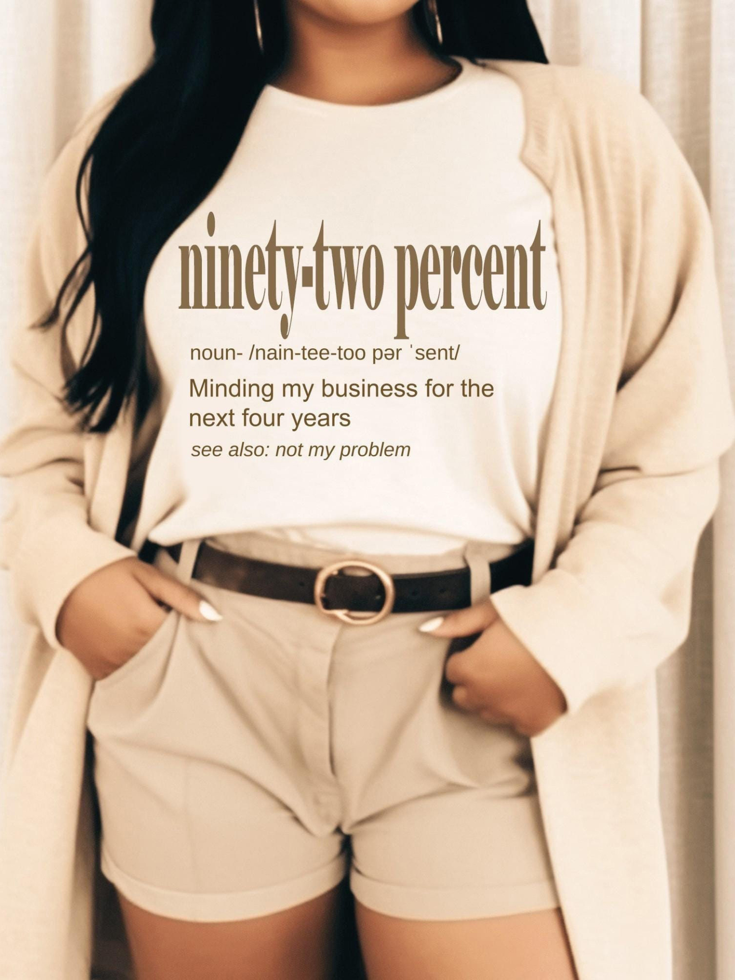 Women's Declaration Of Independence Print Cotton Casual T-Shirt-Styleame