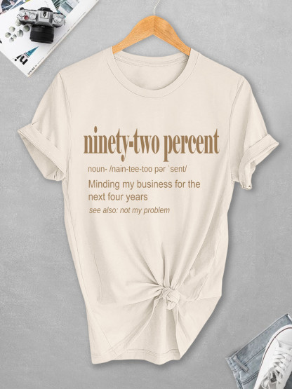 Women's Declaration Of Independence Print Cotton Casual T-Shirt-Styleame