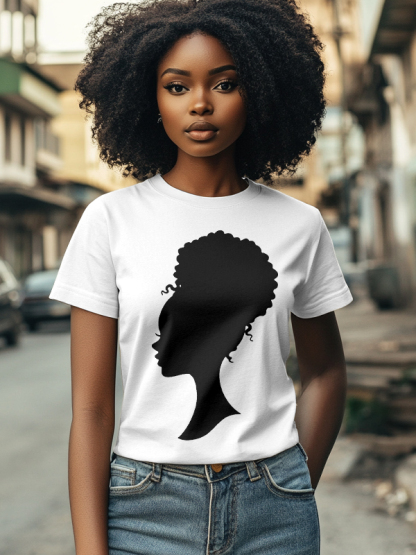 Women's Black Barbie Print Cotton Casual T-Shirt-Styleame
