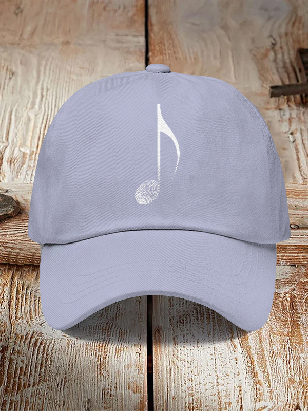 Men's Music Note Fingerprint Art Print Casual Baseball Cap-Styleame