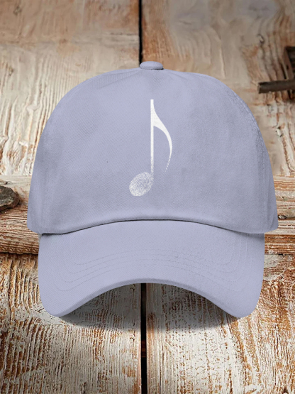Men's Music Note Fingerprint Art Print Casual Baseball Cap-Styleame