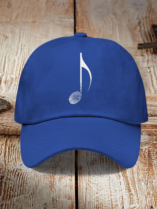 Men's Music Note Fingerprint Art Print Casual Baseball Cap-Styleame